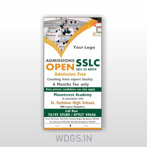 Admission Open Standee Template