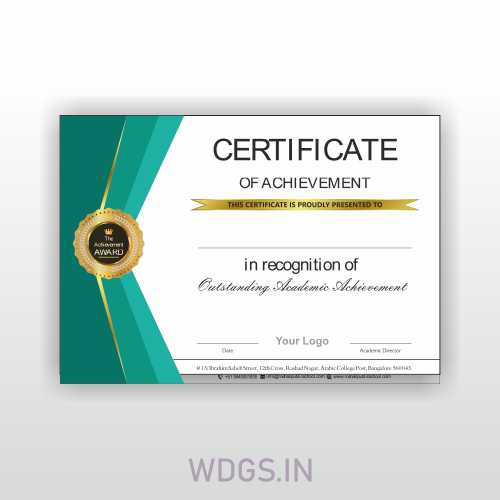 Excellence Award Certificate – 3 Editable Templates - Image 4