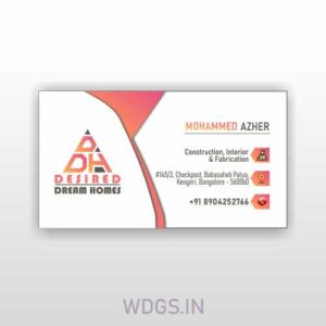 Interior Designer Visiting Card Template