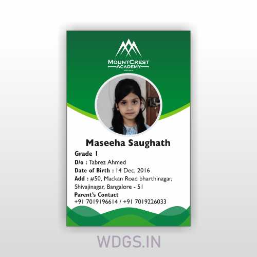 Student ID Card Template