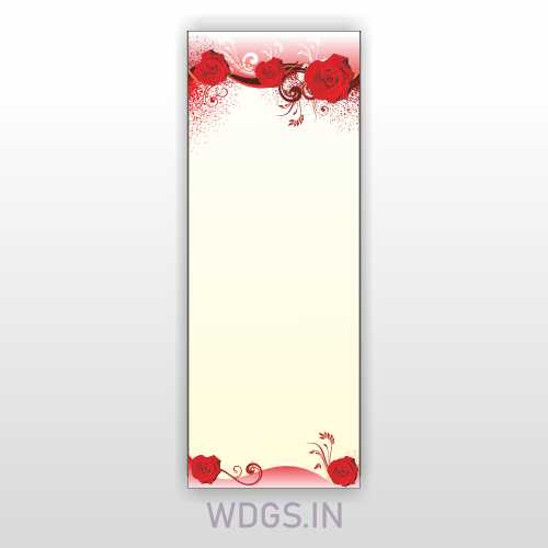 flowers vertical Frame design 1