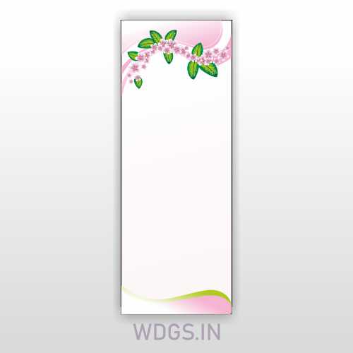 flowers vertical Frame design 3