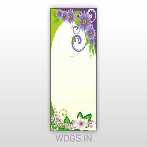 flowers vertical Frame design 4