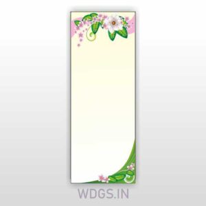 Flowers Vertical 6 Frame Design